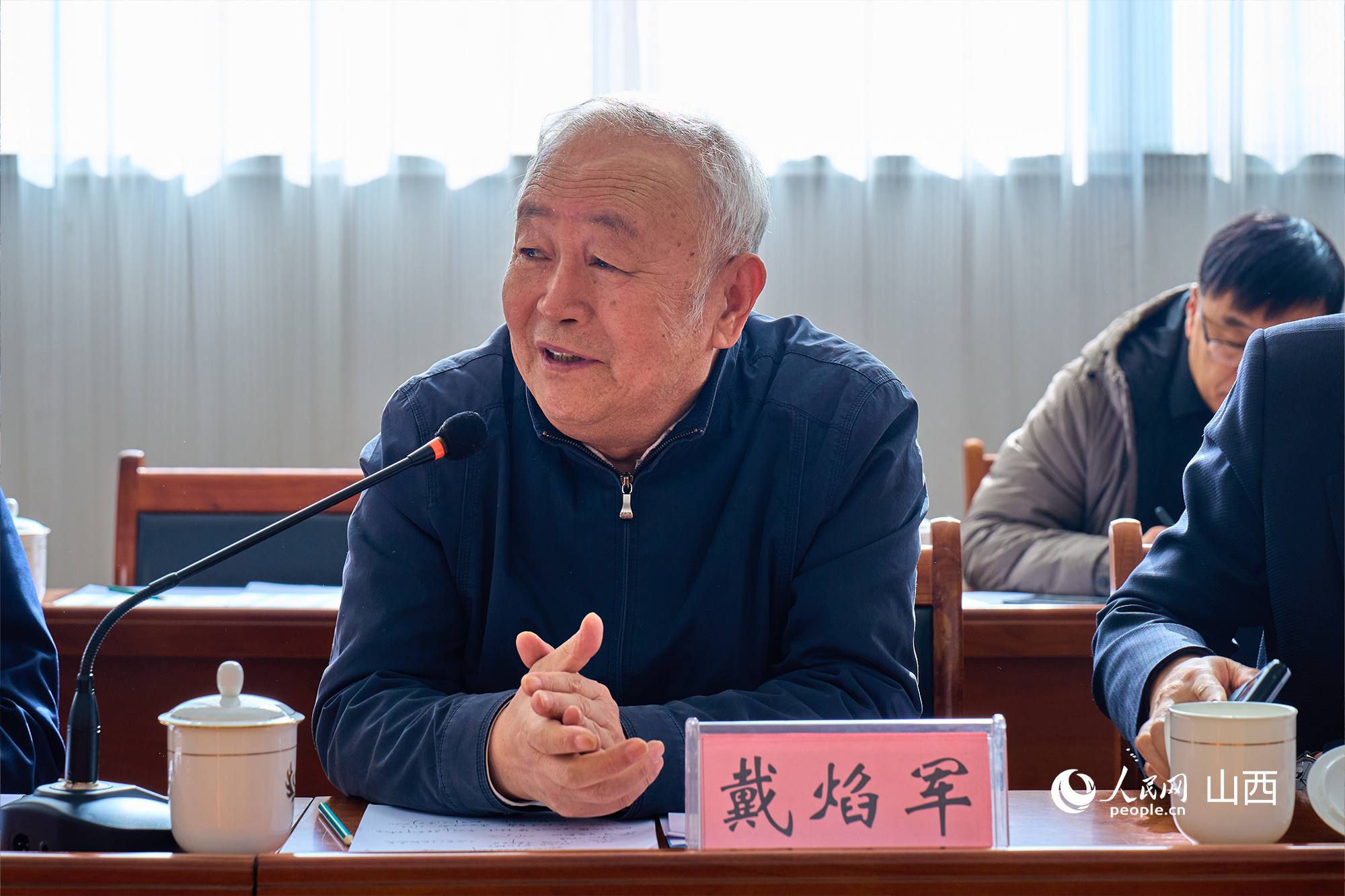 中央黨校（國家行政學院）黨建教研部原副主任、教授戴焰軍。人民網(wǎng) 張超寧攝